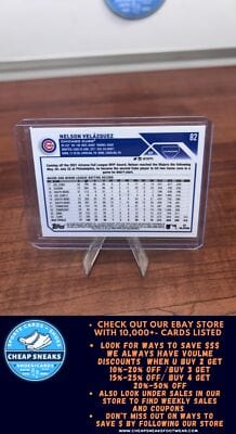 Cheap Sneaks Footwear/Sports Cards Baseball Card Nelson Velázquez (RC) 2023 Topps Chrome Sepia Refractor #82 Chicago C