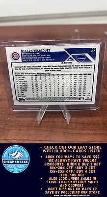 Cheap Sneaks Footwear/Sports Cards Baseball Card Nelson Velazquez SN,RC 2023 Topps Chrome Logofractor Pink Refractor #8
