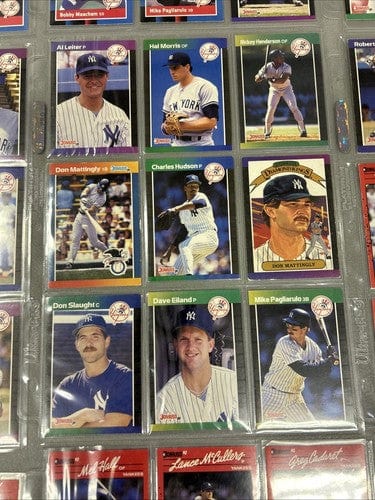 Cheap Sneaks Footwear/Sports Cards Baseball Card New York Yankees Team Set Starter Lot 1988, 1989, 1990 Donruss (71) Ca