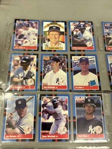 Cheap Sneaks Footwear/Sports Cards Baseball Card New York Yankees Team Set Starter Lot 1988, 1989, 1990 Donruss (71) Ca