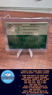 Cheap Sneaks Footwear/Sports Cards Baseball Card Nick Allen 2023 Topps Chrome Platinum Anniversary #381 Oakland Athleti