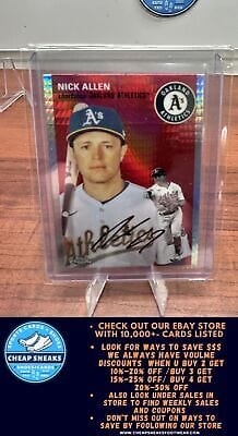 Cheap Sneaks Footwear/Sports Cards Baseball Card Nick Allen 2023 Topps Chrome Platinum Anniversary Prism Refractor #381