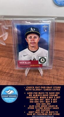 Cheap Sneaks Footwear/Sports Cards Baseball Card Nick Allen RC 2022 Topps Chrome Platinum Anniversary Refractor #235 At