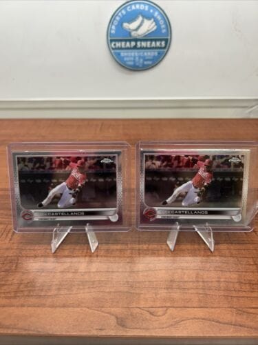 Cheap Sneaks Footwear/Sports Cards Baseball Card Nick Castellanos 2022 Topps Chrome Baseball Cincinnati Reds #4 + Bonus