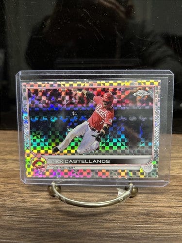 Cheap Sneaks Footwear/Sports Cards Baseball Card Nick Castellanos 2022 Topps Chrome X-Factor Refractor Cincinnati Reds