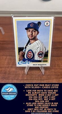 Cheap Sneaks Footwear/Sports Cards Baseball Card Nick Madrigal 2022 Topps Archives #164 Chicago Cubs