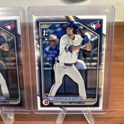 Cheap Sneaks Footwear/Sports Cards Baseball Card Nick Mitchell 2024 Bowman Draft Chrome 1st Bowman #BDC-114 Blue Jays +