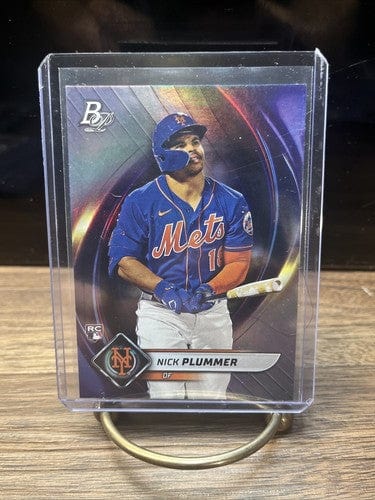 Cheap Sneaks Footwear/Sports Cards Baseball Card Nick Plummer (RC) 2022 Bowman Platinum Rookie Baseball Card #72 New Yo