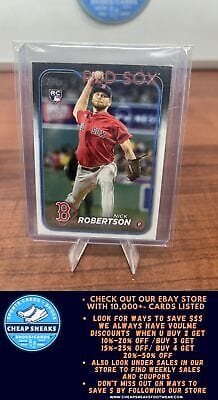 Cheap Sneaks Footwear/Sports Cards Baseball Card Nick Robertson RC 2024 Topps #13 Boston Red Sox