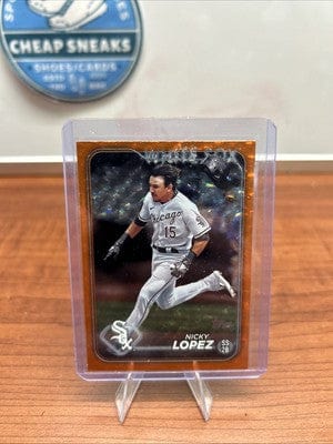 Cheap Sneaks Footwear/Sports Cards Baseball Card Nicky Lopez Topps 2024 Series 2 White Sox Orange Refractor /299 Card #
