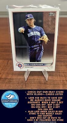 Cheap Sneaks Footwear/Sports Cards Baseball Card Nico Hoerner 2022 Topps #490 Chicago Cubs