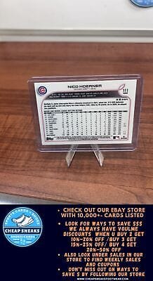 Cheap Sneaks Footwear/Sports Cards Baseball Card Nico Hoerner 2022 Topps Chrome #111 Chicago Cubs