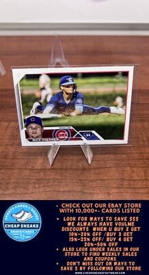Cheap Sneaks Footwear/Sports Cards Baseball Card Nico Hoerner 2023 Topps Chicago Cubs #CHC-9 Chicago Cubs