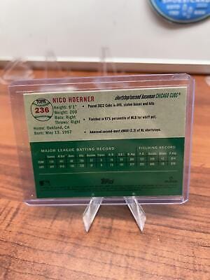 Cheap Sneaks Footwear/Sports Cards Baseball Card Nico Hoerner 2023 Topps Chrome Platinum Anniversary #236 Chicago Cubs