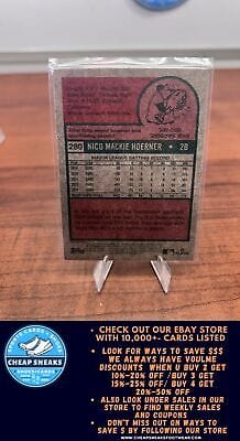 Cheap Sneaks Footwear/Sports Cards Baseball Card Nico Hoerner 2024 Topps Heritage #280 Chicago Cubs