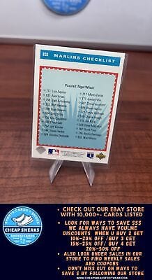 Cheap Sneaks Footwear/Sports Cards Baseball Card Nigel Wilson 1993 Upper Deck #825 Florida Marlins