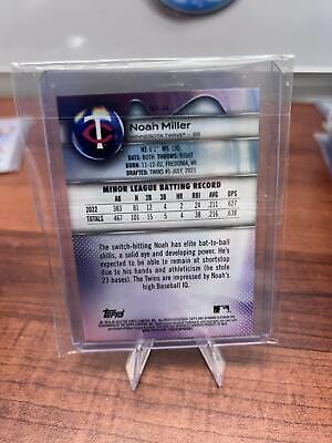 Cheap Sneaks Footwear/Sports Cards Baseball Card Noah Miller 2023 Bowman Platinum Top Prospects #TOP-34 Minnesota Twins