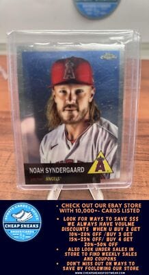 Cheap Sneaks Footwear/Sports Cards Baseball Card Noah Syndergaard 2022 Topps Chrome Platinum Anniversary #103 Los Angel