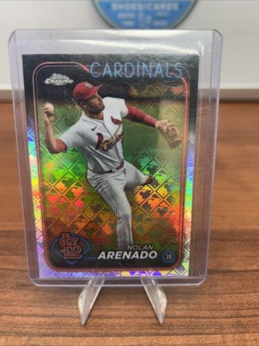 Cheap Sneaks Footwear/Sports Cards Baseball Card Nolan Arenado  2024 Topps Chrome Logofractor Refractor  #215 St Louis