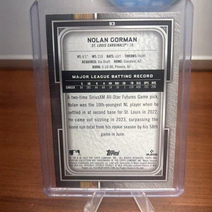 Cheap Sneaks Footwear/Sports Cards Baseball Card Nolan Gorman (RC) 2023 Topps Museum Collection Rookie #93 Cardinals+ B