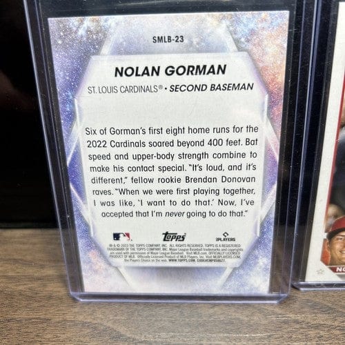 Cheap Sneaks Footwear/Sports Cards Baseball Card Nolan Gorman St. Louis Cardinals Lot (3) 2023 Bowman Spotlight+Stars O