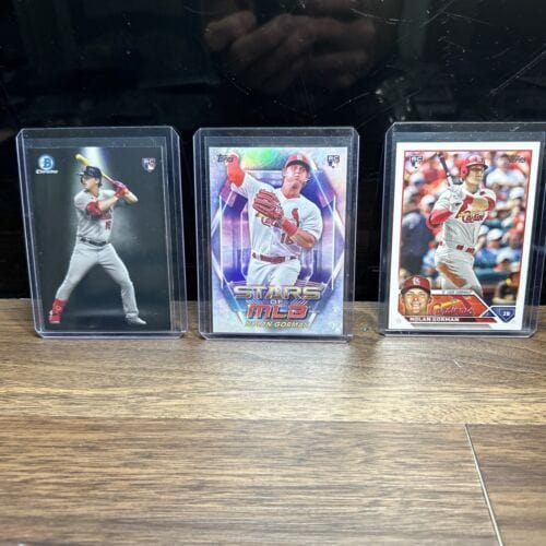 Cheap Sneaks Footwear/Sports Cards Baseball Card Nolan Gorman St. Louis Cardinals Lot (3) 2023 Bowman Spotlight+Stars O
