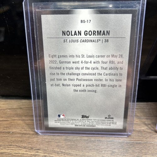 Cheap Sneaks Footwear/Sports Cards Baseball Card Nolan Gorman St. Louis Cardinals Lot (3) 2023 Bowman Spotlight+Stars O