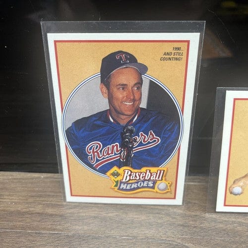 Cheap Sneaks Footwear/Sports Cards Baseball Card Nolan Ryan 1991 Upper Deck Baseball Heroes #15,#17 Texas Rangers 2card