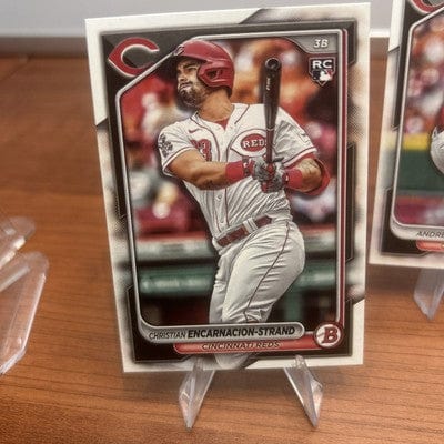 Cheap Sneaks Footwear/Sports Cards Baseball Card Noveli Marte, Christian Encarnacin-Strand, Andrew Abbott Reds 2024 Bow
