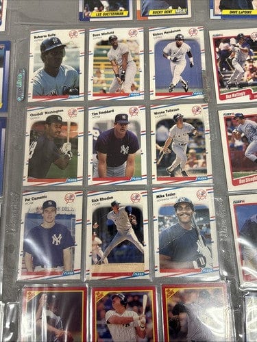 Cheap Sneaks Footwear/Sports Cards Baseball Card NY Yankees Team Sets Builders 1987,88,89,1990 Topps 88/90 Fleer,1990 S