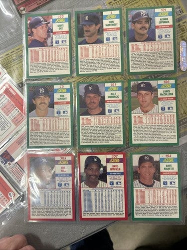 Cheap Sneaks Footwear/Sports Cards Baseball Card NY Yankees Team Sets Builders 1987,88,89,1990 Topps 88/90 Fleer,1990 S