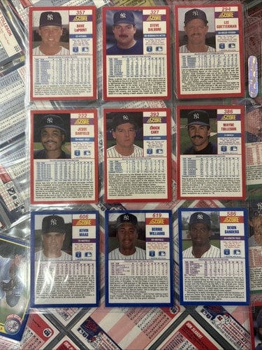 Cheap Sneaks Footwear/Sports Cards Baseball Card NY Yankees Team Sets Builders 1987,88,89,1990 Topps 88/90 Fleer,1990 S
