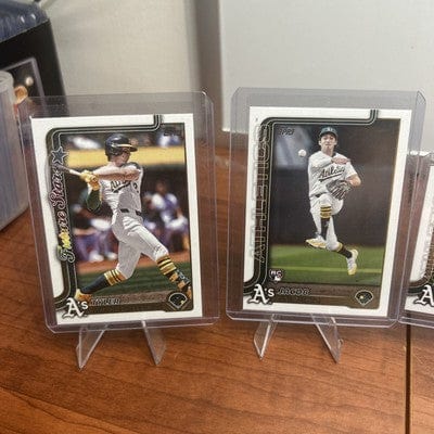 Cheap Sneaks Footwear/Sports Cards Baseball Card Oakland A’s 2025 Topps Series One Lot (6) Tyler Soderstrom (FS),Jaco