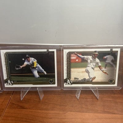 Cheap Sneaks Footwear/Sports Cards Baseball Card Oakland A’s 2025 Topps Series One Lot (6) Tyler Soderstrom (FS),Jaco