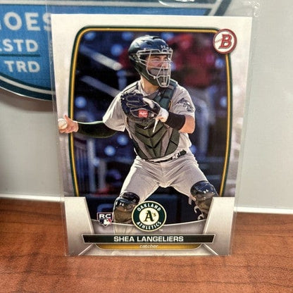 Cheap Sneaks Footwear/Sports Cards Baseball Card Oakland A’s Lot(2) 2023 Bowman Prospects BaseRC Lot Shea Langeliers,
