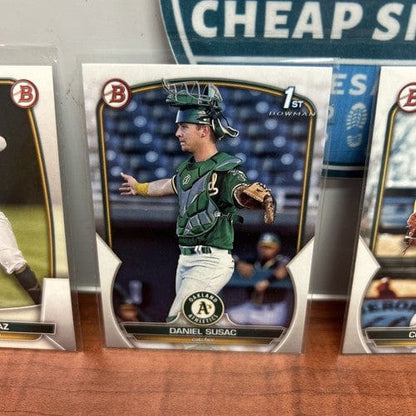 Cheap Sneaks Footwear/Sports Cards Baseball Card Oakland A’s Lot (4) 2023 Bowman Prospects (2)Bowman 1st &(2)RC Colby