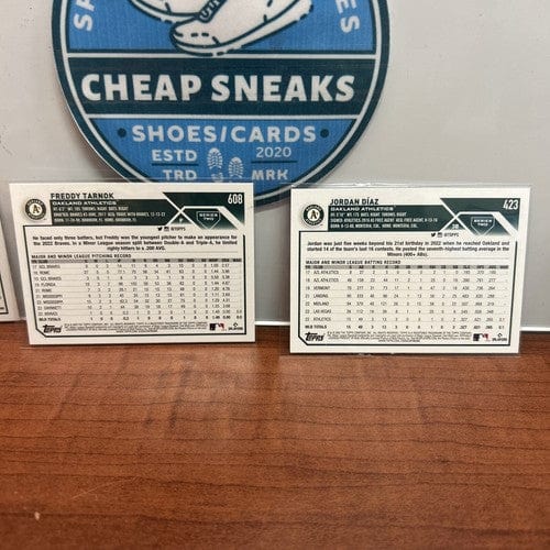 Cheap Sneaks Footwear/Sports Cards Baseball Card Oakland A’s Rookie Lot (6)2023 Topps Series One/Two +2022 Topps Upda