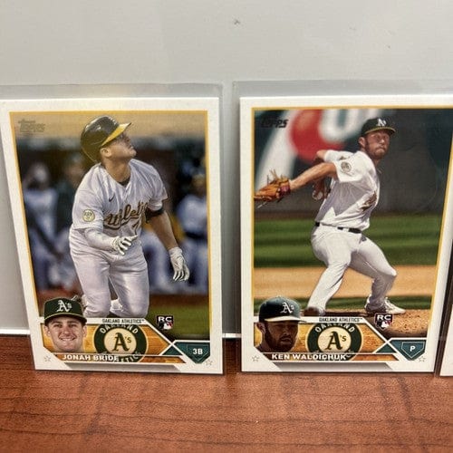Cheap Sneaks Footwear/Sports Cards Baseball Card Oakland A’s Rookie Lot (6)2023 Topps Series One/Two +2022 Topps Upda