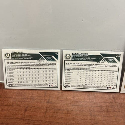 Cheap Sneaks Footwear/Sports Cards Baseball Card Oakland A’s Rookie Lot (6)2023 Topps Series One/Two +2022 Topps Upda