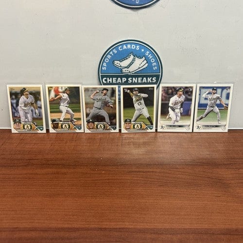 Cheap Sneaks Footwear/Sports Cards Baseball Card Oakland A’s Rookie Lot (6)2023 Topps Series One/Two +2022 Topps Upda