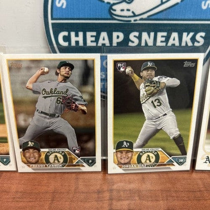 Cheap Sneaks Footwear/Sports Cards Baseball Card Oakland A’s Rookie Lot (6)2023 Topps Series One/Two +2022 Topps Upda