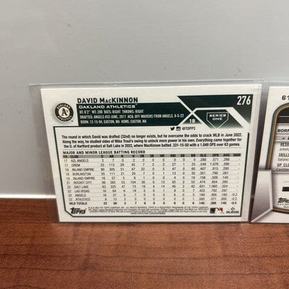 Cheap Sneaks Footwear/Sports Cards Baseball Card Oakland A’s Rookie/Prospect Lot (5)2023 Topps Series One &2023 Bowma