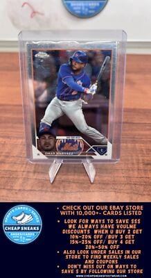 Cheap Sneaks Footwear/Sports Cards Baseball Card Omar Narváez 2023 Topps Chrome Update #USC69 New York Mets
