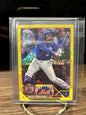 Cheap Sneaks Footwear/Sports Cards Baseball Card Omar Narváez 2023 Topps Chrome  Yellow Mini-Diamond Refractor #42/75