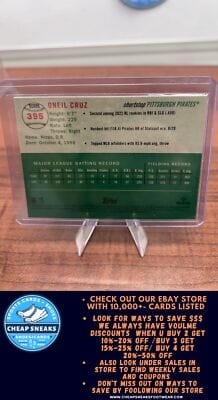 Cheap Sneaks Footwear/Sports Cards Baseball Card Oneil Cruz 2023 Topps Chrome Platinum Anniversary #395 Pittsburgh Pira