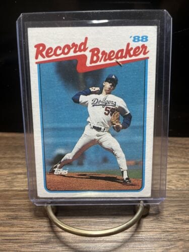 Cheap Sneaks Footwear/Sports Cards Baseball Card Orel Hershiser RECORD BREAKER 1989 Topps #5 Los Angeles Dodgers