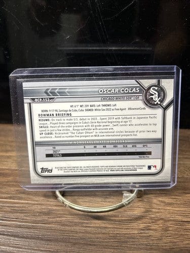 Cheap Sneaks Footwear/Sports Cards Baseball Card OSCAR COLAS #BCP-152  2022 1st Bowman Chrome MOJO Mega Refractor White