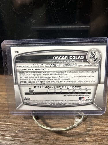 Cheap Sneaks Footwear/Sports Cards Baseball Card Oscar Colas RC 2023 Bowman Chrome   Chicago White Sox #20