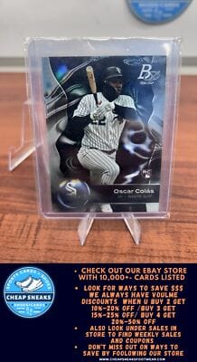 Cheap Sneaks Footwear/Sports Cards Baseball Card Oscar Colás RC 2023 Bowman Platinum #64 Chicago White Sox