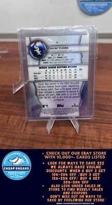 Cheap Sneaks Footwear/Sports Cards Baseball Card Oscar Colás RC 2023 Bowman Platinum #64 Chicago White Sox